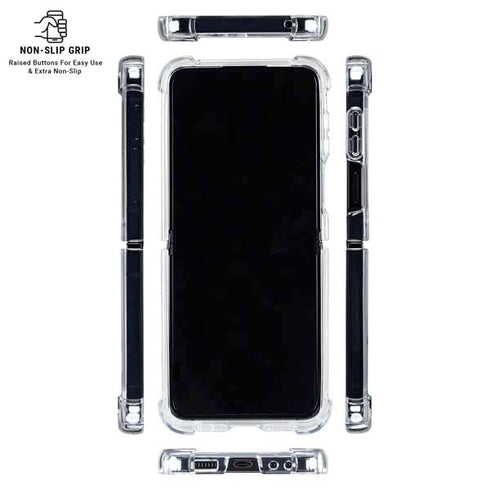 University of Alabama White Jersey Galaxy Z Flip6 Clear Case